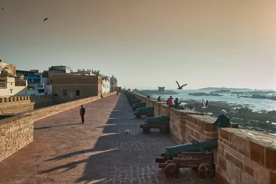 Passerelle sur le front de mer, Essaouira