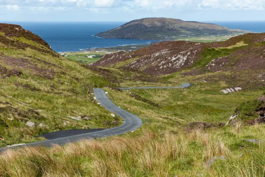 Vue panoramique de Donegal, Irlande