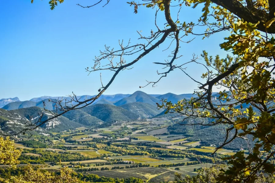 Panorama de la Drôme, France