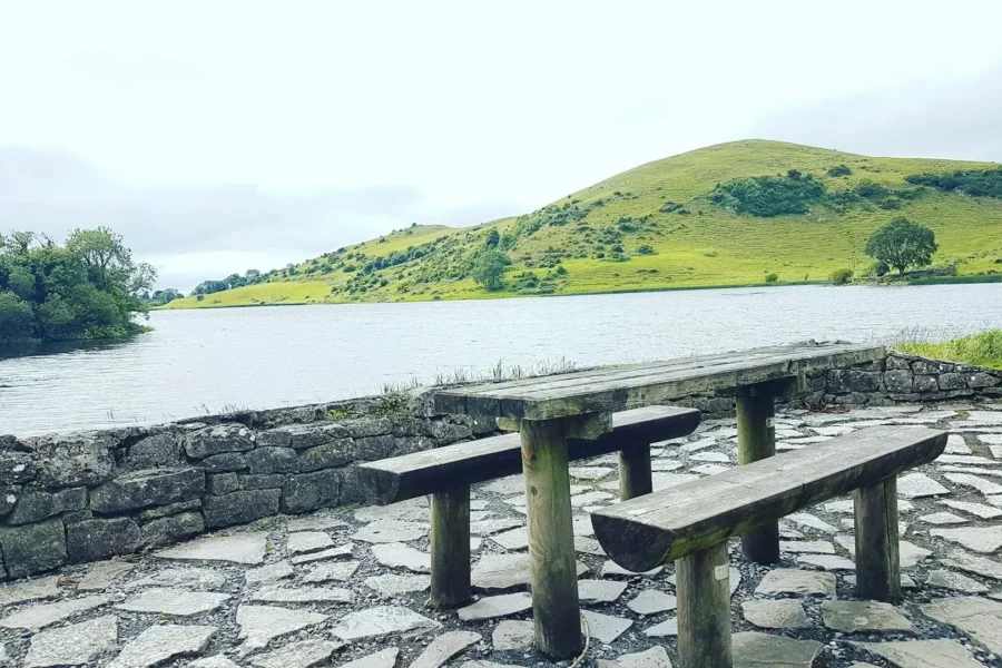 Le paysage paisible de Lough Neagh, Irlande