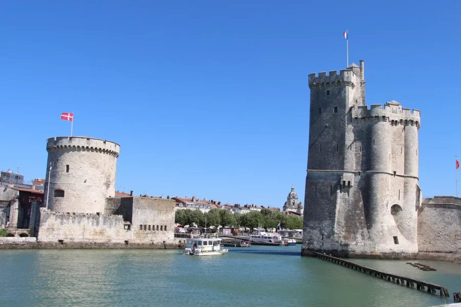 Paysage des tours de La Rochelle, France