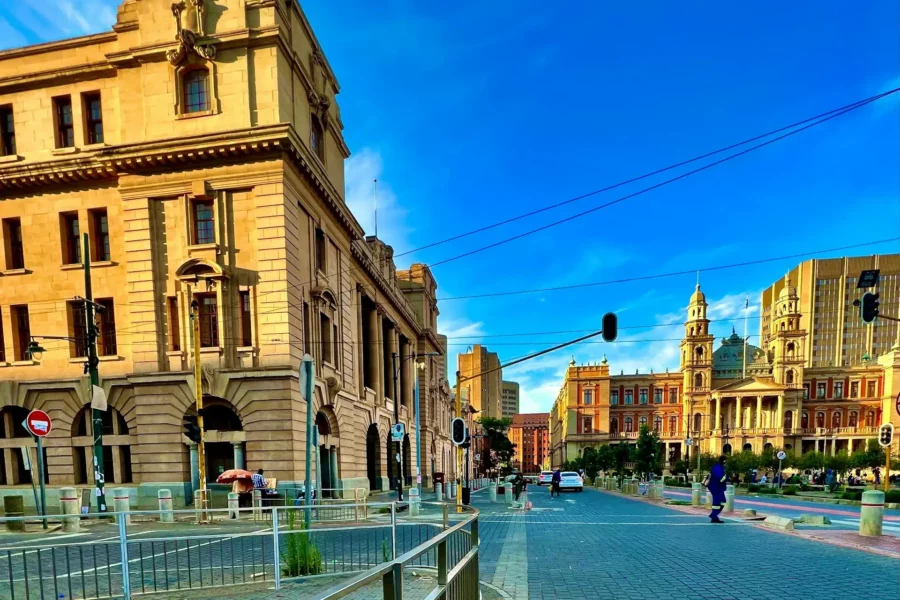 Rue au cœur de Pretoria, Afrique du Sud