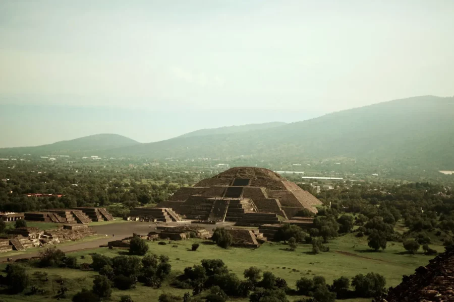Paysage de Teotihuacan, Mexique