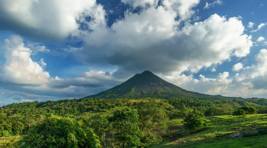 Paysage de volcan Arenal, Costa Rica