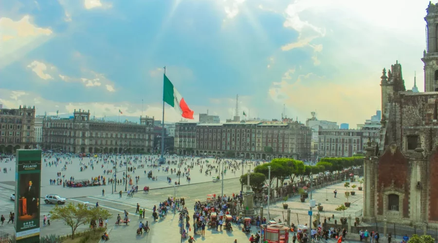 Place de la Constitution, Mexico City, Mexique