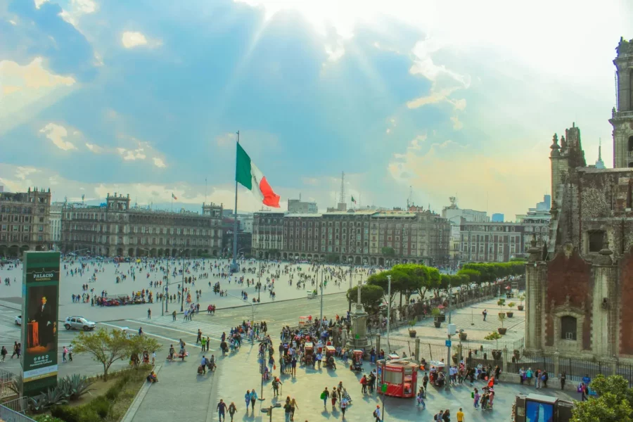 Place de la Constitution, Mexico City, Mexique