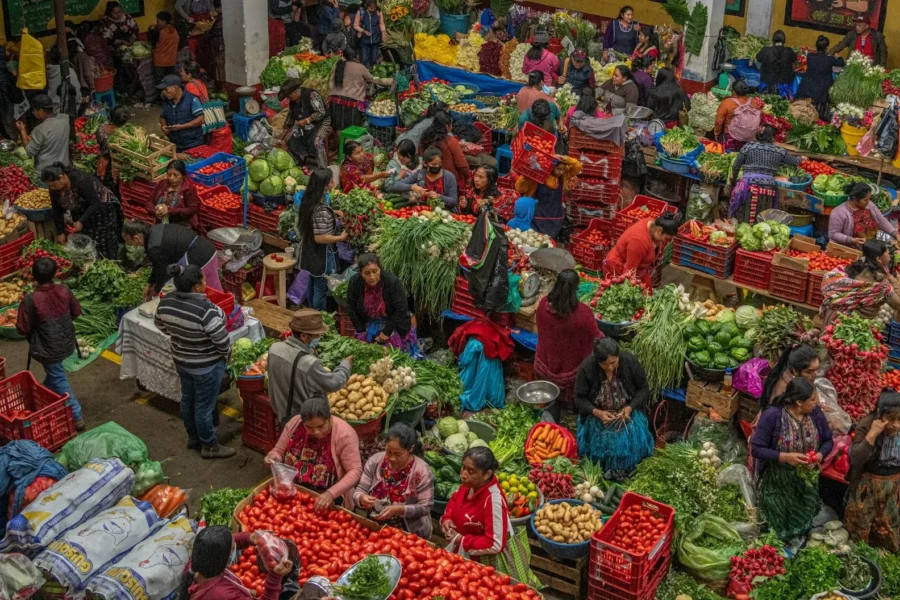 Place du marché de Santo Tomas à Chichicastenango