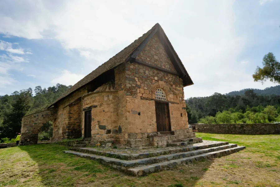 Église Panagia Asinou dans les montagnes du Troodos, Chypre