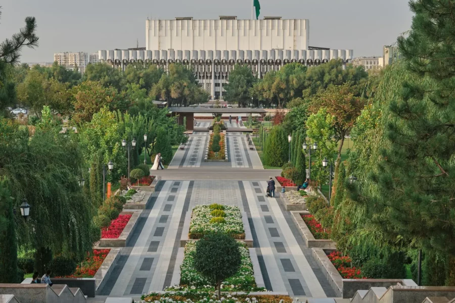 Place et bâtiment officiel à Tachkent, Ouzbékistan