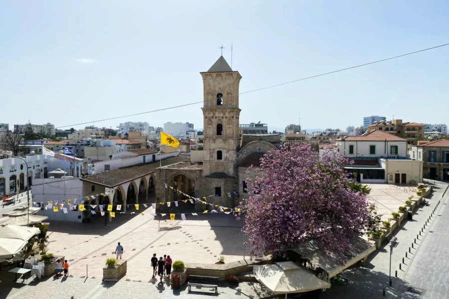 Place du centre de Larnaca, Chypre