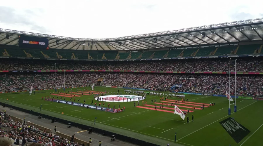 Match de rugby à Twickenham, Angleterre