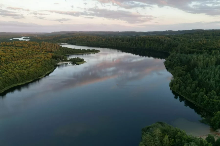 Paysage naturel à Silkeborg, Danemark