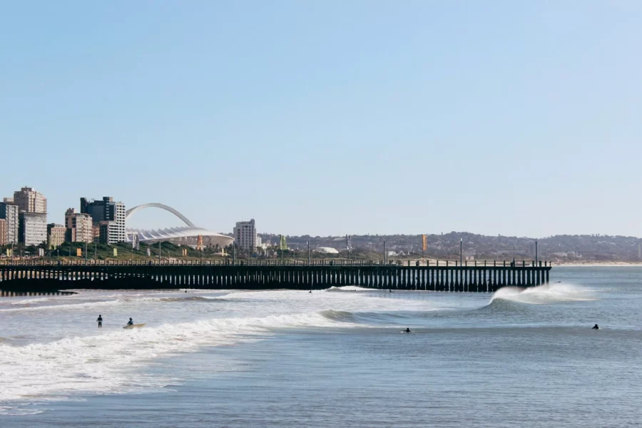 Plage Nord de Durban, Afrique du Sud