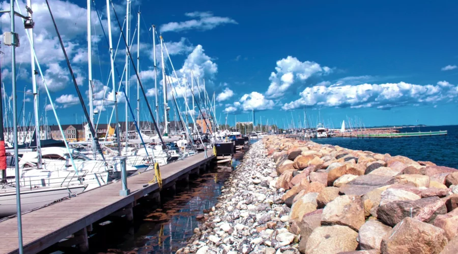 Port de plaisance à Aarhus, Danemark