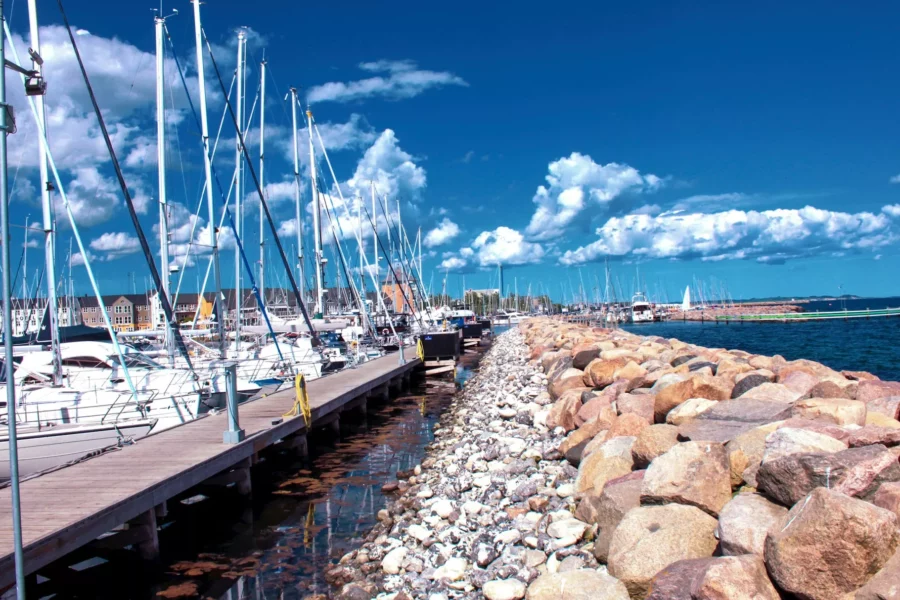 Port de plaisance à Aarhus, Danemark