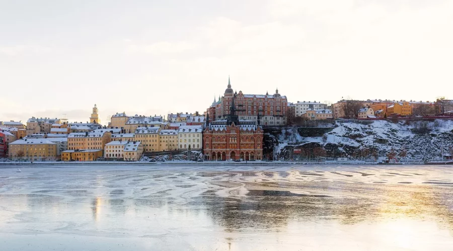 Stockholm sous la neige