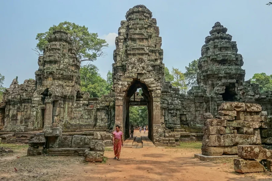 Ruines d’un temple à Siem Reap, Cambodge