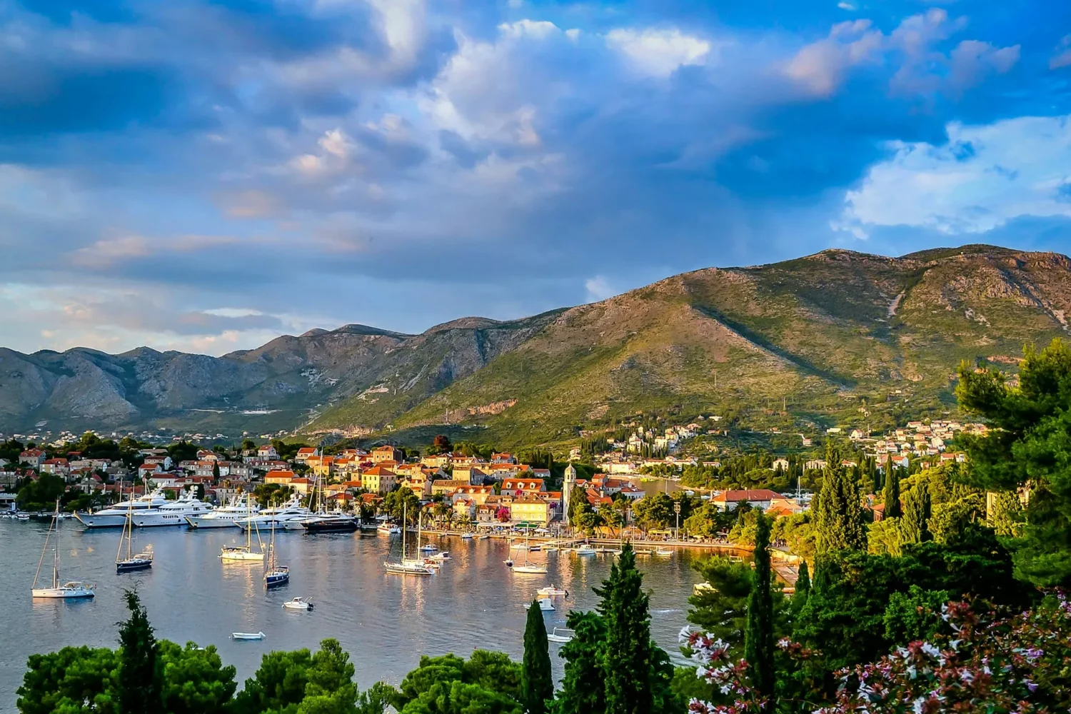 Plan d'eau à Cavtat en Croatie