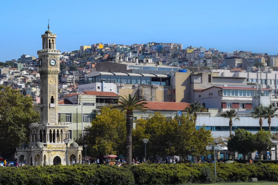 Panorama sur la ville d’Izmir, Turquie