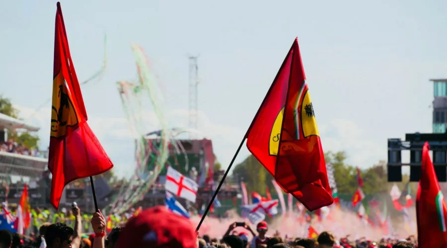 Spectateurs envahissant la piste après le Grand Prix de Monza