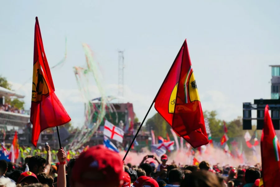 Spectateurs envahissant la piste après le Grand Prix de Monza